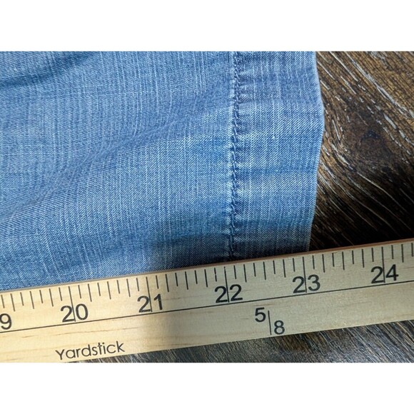 NWOT Sz 16 Petite Talbots Pull-On Straight Leg Ankle Pants Chambray Linen 182 - Picture 5 of 6